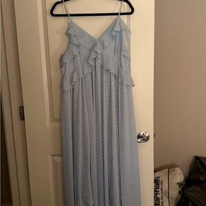 Chelsea28 Sky Blue Textured Dress